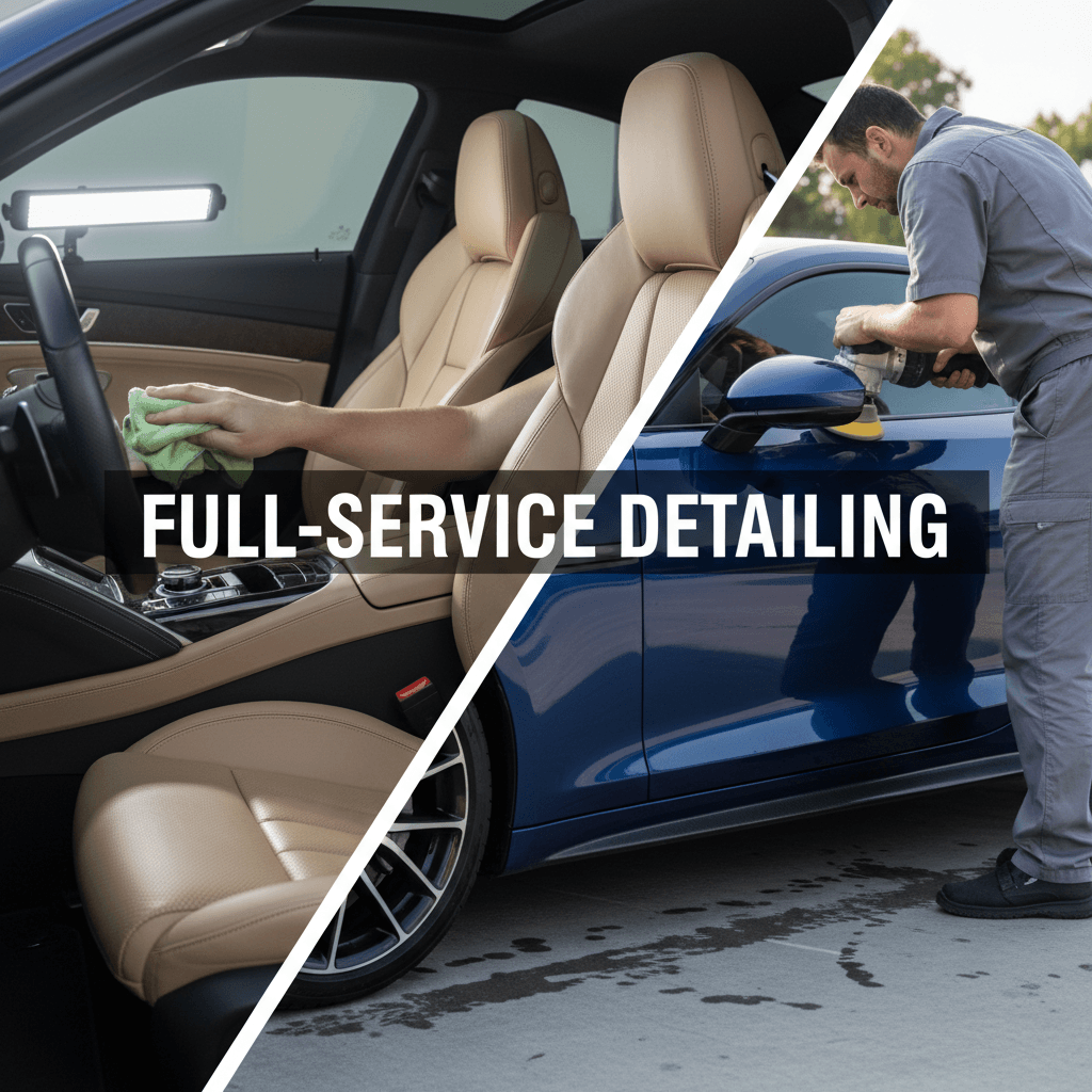 Complete interior and exterior vehicle detailing