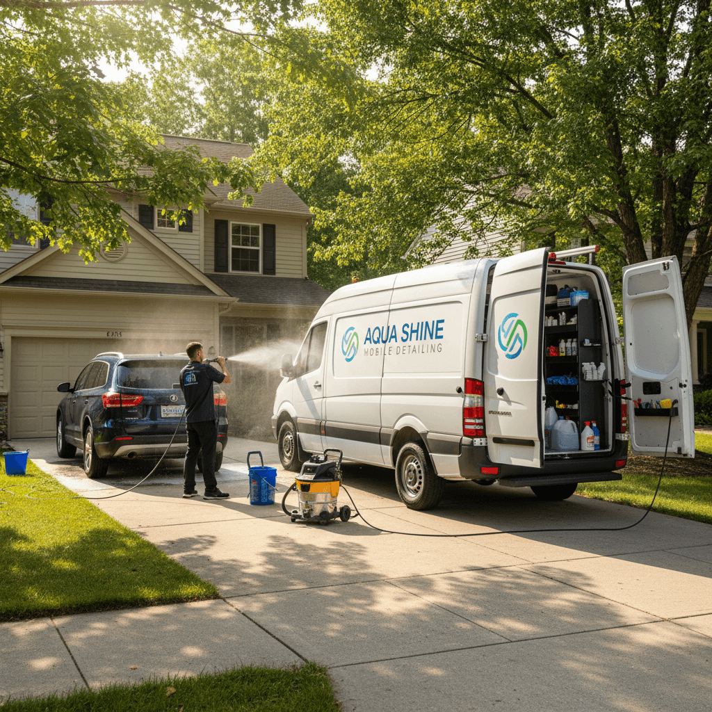 Mobile detailing service - convenient on-location service